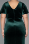 Robes De Soirée Grande Taille Velours Longue Émeraude ABU4317