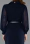 Robe de Cérémonie Midi Bleu Marine ABK2462