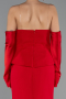 Robe Queue de Poisson Longue Rouge ABU5421