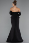 Robe Queue de Poisson Longue Noir ABU5421