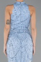Robe De Soirée Longue Bleu clair ABU4791