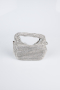 Sac de Soirée Luxe Pierreux Argent MN974