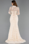 Haute Couture Robe Longue Dantelle Or ABU5462