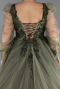 Robes De Soirée Grande Taille Longue Kaki ABU4608