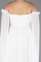 Robe Grande Taille Longue Mousseline Blanc ABU3464