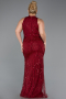 Robe De Soirée Grande Taille Perlé Longue Rouge Bordeaux ABU5063