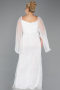 Robe De Soirée Grande Taille Perlé Longue Blanc ABU5067