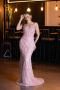 Robe de Fiançailles Design Personnalisé Longue Poudre ABU5458