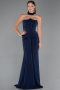 Robe de Soirée Longue Bleu Marine ABU5476
