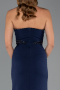 Robe de Soirée Longue Bleu Marine ABU5476
