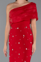 Robe de Cérémonie Midi Rouge ABK2337