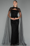 Robe de Soirée Longue Perlé Noir ABU5483