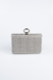 Sac de Soirée Luxe A motifs Platine SH858