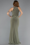 Robe De Soirée Longue Kaki ABU5422
