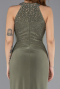 Robe De Soirée Longue Kaki ABU5422