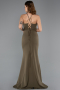 Robe de Soirée Longue Kaki ABU5506