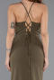 Robe de Soirée Longue Kaki ABU5506