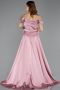 Robe de Soirée Longue Satin Poudre ABU5507