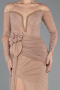 Robe de Soirée Longue Dantelle Pelure D'oignon ABU5509