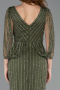 Robe de Soirée Longue Pierreux Kaki ABU5475