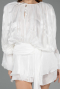 Tenue de Soirée Mini Mousseline Blanc ABK2499