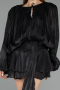 Tenue de Soirée Mini Mousseline Noir ABK2499