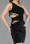 Robe De Soirée Courte Noir ABK2500