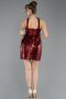 Robe De Soirée Mini Rouge Bordeaux ABK2201