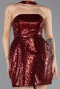 Robe De Soirée Mini Rouge Bordeaux ABK2201