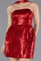 Robe De Soirée Mini Rouge ABK2201