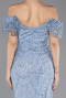 Robe de Soirée Longue Perlé Indigo ABU5547
