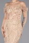 Robe de Soirée Longue Perlé Or ABU5557