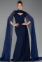 Robe de Soirée Longue Bleu Marine ABU5558