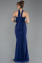 Robe de Soirée Longue Bleu Marine ABU5561