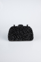 Sac de Soirée Luxe Pierreux Noir SH839