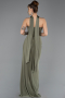 Robe de Soirée Longue Kaki ABU5564