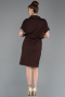 Robe de Cérémonie Midi Brun ABK2494