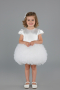 Robe de Soirée Enfants Courte Blanc ABK2502