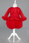 Robe de Soirée Enfants Courte Rouge ABK2503