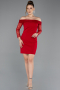 Robe De Cérémonie Courte Rouge ABK2455