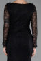 Robe de Soirée Longue Dantelle Noir ABU5588