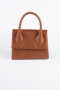 Sac De Soirée Luxe Cuir Tabac KC165