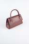 Sac de Soirée Luxe Cuir Rouge Bordeaux KC163