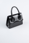 Sac de Soirée Luxe Cuir Verni Noir KC165