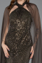 Robe de Soirée Longue Kaki ABU5595