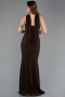 Robe De Soirée Longue Brun ABU5561
