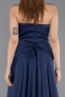 Robe de Soirée Longue Dantelle Bleu Marine ABU5615