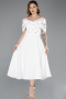 Tenue de Soirée Midi Blanc ABK2523