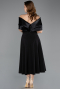 Tenue de Soirée Midi Noir ABK2523