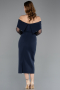 Robe de Cérémonie Midi Bleu Marine ABK2522